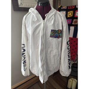 Cozumel Mexico Jacket XL White Hooded Full Zip Graphic Tourist